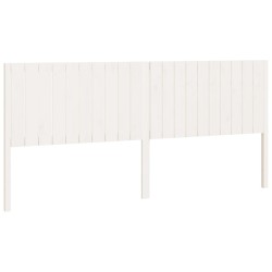vidaXL Cabecero de cama madera maciza de pino blanco 205,5x4x100 cm