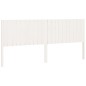 vidaXL Cabecero de cama madera maciza de pino blanco 205,5x4x100 cm vidaXL Cabecero de cama madera maciza de pino blanco 205,5x4x100 cm