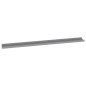 vidaXL Estantes de pared 2 unidades gris 115x9x3 cm