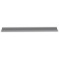 vidaXL Estantes de pared 2 unidades gris 115x9x3 cm