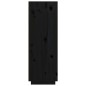 vidaXL Aparador alto de madera maciza de pino negro 89x40x116,5 cm vidaXL Aparador alto de madera maciza de pino negro 89x40x116,5 cm