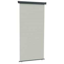vidaXL Toldo lateral de balcón gris 122x250 cm