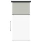 vidaXL Toldo lateral de balcón gris 122x250 cm vidaXL Toldo lateral de balcón gris 122x250 cm