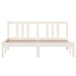 vidaXL Estructura de cama madera maciza blanca 140x200 cm vidaXL Estructura de cama madera maciza blanca 140x200 cm