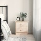 vidaXL Mesita de noche ALTA madera maciza de pino 43x35x40,5 cm vidaXL Mesita de noche ALTA madera maciza de pino 43x35x40,5 cm