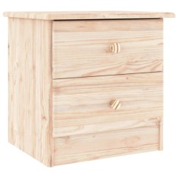 vidaXL Mesita de noche ALTA madera maciza de pino 43x35x40,5 cm