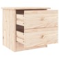 vidaXL Mesita de noche ALTA madera maciza de pino 43x35x40,5 cm vidaXL Mesita de noche ALTA madera maciza de pino 43x35x40,5 cm