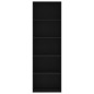 vidaXL Estantería de 5 niveles madera contrachapada negra 60x30x189 cm vidaXL Estantería de 5 niveles madera contrachapada negra 60x30x189 cm