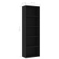 vidaXL Estantería de 5 niveles madera contrachapada negra 60x30x189 cm vidaXL Estantería de 5 niveles madera contrachapada negra 60x30x189 cm