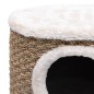 vidaXL Casa para gatos con patas de madera 41 cm hierba marina vidaXL Casa para gatos con patas de madera 41 cm hierba marina