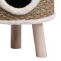 vidaXL Casa para gatos con patas de madera 41 cm hierba marina vidaXL Casa para gatos con patas de madera 41 cm hierba marina