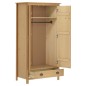 vidaXL Armario de 2 puertas Hill madera maciza pino 89x50x170cm vidaXL Armario de 2 puertas Hill madera maciza pino 89x50x170cm