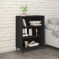 vidaXL Aparador de madera contrachapada negro 69,5x32,5x90 cm vidaXL Aparador de madera contrachapada negro 69,5x32,5x90 cm