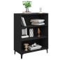 vidaXL Aparador de madera contrachapada negro 69,5x32,5x90 cm vidaXL Aparador de madera contrachapada negro 69,5x32,5x90 cm