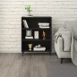 vidaXL Aparador de madera contrachapada negro 69,5x32,5x90 cm vidaXL Aparador de madera contrachapada negro 69,5x32,5x90 cm