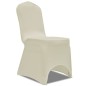 vidaXL Funda para silla elástica 4 unidades crema vidaXL Funda para silla elástica 4 unidades crema