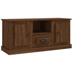 vidaXL Mueble para TV madera contrachapada marrón roble 100x35,5x45 cm