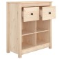 vidaXL Aparador de madera maciza de pino 70x35x80 cm vidaXL Aparador de madera maciza de pino 70x35x80 cm