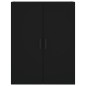 vidaXL Aparador alto madera contrachapada negro 69,5x34x180 cm vidaXL Aparador alto madera contrachapada negro 69,5x34x180 cm