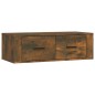 vidaXL Mueble de TV colgante madera roble ahumado 80x36x25 cm vidaXL Mueble de TV colgante madera roble ahumado 80x36x25 cm