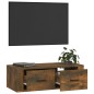 vidaXL Mueble de TV colgante madera roble ahumado 80x36x25 cm vidaXL Mueble de TV colgante madera roble ahumado 80x36x25 cm