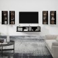 vidaXL Set de muebles para TV 6 piezas madera contrachapada negro vidaXL Set de muebles para TV 6 piezas madera contrachapada negro
