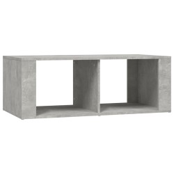 vidaXL Mesa de centro madera contrachapada gris hormigón 100x50x36 cm