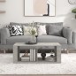 vidaXL Mesa de centro madera contrachapada gris hormigón 100x50x36 cm vidaXL Mesa de centro madera contrachapada gris hormigón 100x50x36 cm