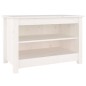 vidaXL Banco zapatero madera de pino maciza blanco 70x38x45,5 cm vidaXL Banco zapatero madera de pino maciza blanco 70x38x45,5 cm