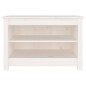 vidaXL Banco zapatero madera de pino maciza blanco 70x38x45,5 cm vidaXL Banco zapatero madera de pino maciza blanco 70x38x45,5 cm