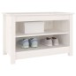 vidaXL Banco zapatero madera de pino maciza blanco 70x38x45,5 cm vidaXL Banco zapatero madera de pino maciza blanco 70x38x45,5 cm