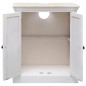 vidaXL Juego de muebles de baño 5 piezas madera maciza blanco vidaXL Juego de muebles de baño 5 piezas madera maciza blanco
