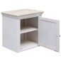 vidaXL Juego de muebles de baño 5 piezas madera maciza blanco vidaXL Juego de muebles de baño 5 piezas madera maciza blanco