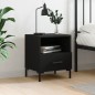 vidaXL Mesita de noche madera de ingeniería negro 40x35x47,5 cm vidaXL Mesita de noche madera de ingeniería negro 40x35x47,5 cm
