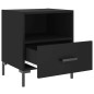 vidaXL Mesita de noche madera de ingeniería negro 40x35x47,5 cm vidaXL Mesita de noche madera de ingeniería negro 40x35x47,5 cm