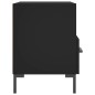 vidaXL Mesita de noche madera de ingeniería negro 40x35x47,5 cm vidaXL Mesita de noche madera de ingeniería negro 40x35x47,5 cm