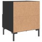 vidaXL Mesita de noche madera de ingeniería negro 40x35x47,5 cm vidaXL Mesita de noche madera de ingeniería negro 40x35x47,5 cm