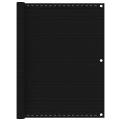 vidaXL Toldo para balcón HDPE negro 120x300 cm