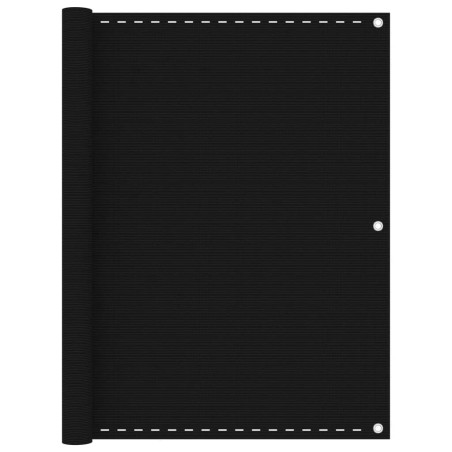 vidaXL Toldo para balcón HDPE negro 120x300 cm