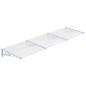 vidaXL Marquesina puerta policarbonato gris y transparente 297,5x90cm vidaXL Marquesina puerta policarbonato gris y transparente 297,5x90cm