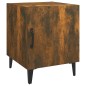 vidaXL Mesitas de noche 2 uds madera contrachapada color roble ahumado vidaXL Mesitas de noche 2 uds madera contrachapada color roble ahumado