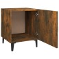 vidaXL Mesitas de noche 2 uds madera contrachapada color roble ahumado vidaXL Mesitas de noche 2 uds madera contrachapada color roble ahumado