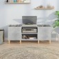 vidaXL Mueble discos madera contrachapada gris hormigón 121x38x48 cm vidaXL Mueble discos madera contrachapada gris hormigón 121x38x48 cm