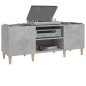vidaXL Mueble discos madera contrachapada gris hormigón 121x38x48 cm vidaXL Mueble discos madera contrachapada gris hormigón 121x38x48 cm