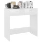 vidaXL Escritorio de madera contrachapada blanco brillo 80x40x75 cm vidaXL Escritorio de madera contrachapada blanco brillo 80x40x75 cm