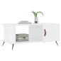 vidaXL Mesa de centro madera contrachapada blanco brillo 90x50x40 cm vidaXL Mesa de centro madera contrachapada blanco brillo 90x50x40 cm