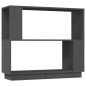 vidaXL Estantería/divisor de espacios madera de pino gris 80x25x70 cm vidaXL Estantería/divisor de espacios madera de pino gris 80x25x70 cm