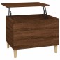 vidaXL Mesa de centro madera contrachapada roble marrón 60x44,5x45 cm vidaXL Mesa de centro madera contrachapada roble marrón 60x44,5x45 cm