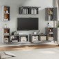 vidaXL Set de muebles para TV 7 pzas madera contrachapada gris Sonoma