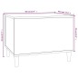 vidaXL Mesa de centro madera contrachapada roble marrón 60x44,5x45 cm vidaXL Mesa de centro madera contrachapada roble marrón 60x44,5x45 cm